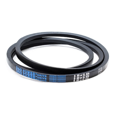 D&D B89/5L920 Classical V-Belt, 92 in Outside Length, 21/32 in Top Width, 1 Ribs B89/5L920